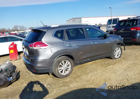 2016 Nissan Rogue Sv из США, поврежденный, VIN 5N1AT2MVXGC796872